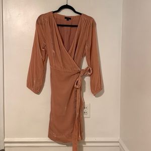 J Crew Velvet wrap dress NWOT